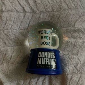 Dundee Mifflin The Office World’s Greatest Boss Snow Globe